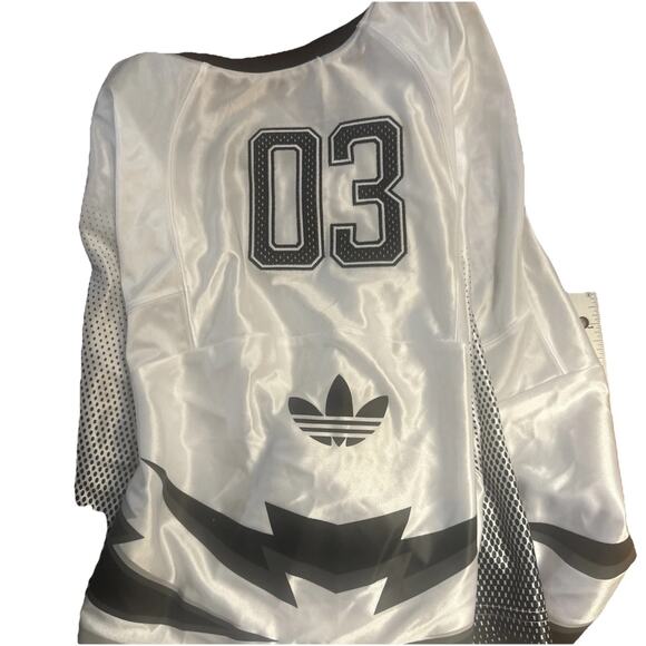 Adidas Adilenium XL Season 3 Graphic Jersey Women's Lifestyle Top JX9216 White - Picture 13 of 13